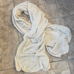 Demdaco Cream Knit Scarf
